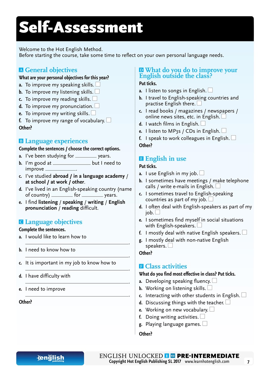 Learn Hot English Preview Pages