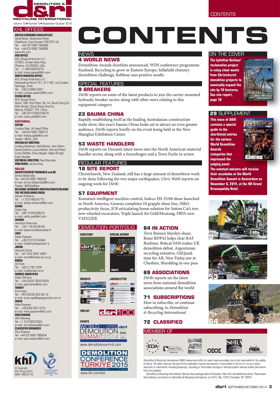 Demolition & Recycling International Preview Pages