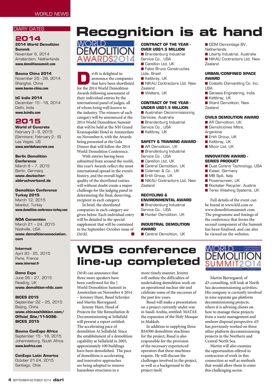 Demolition & Recycling International Preview Pages