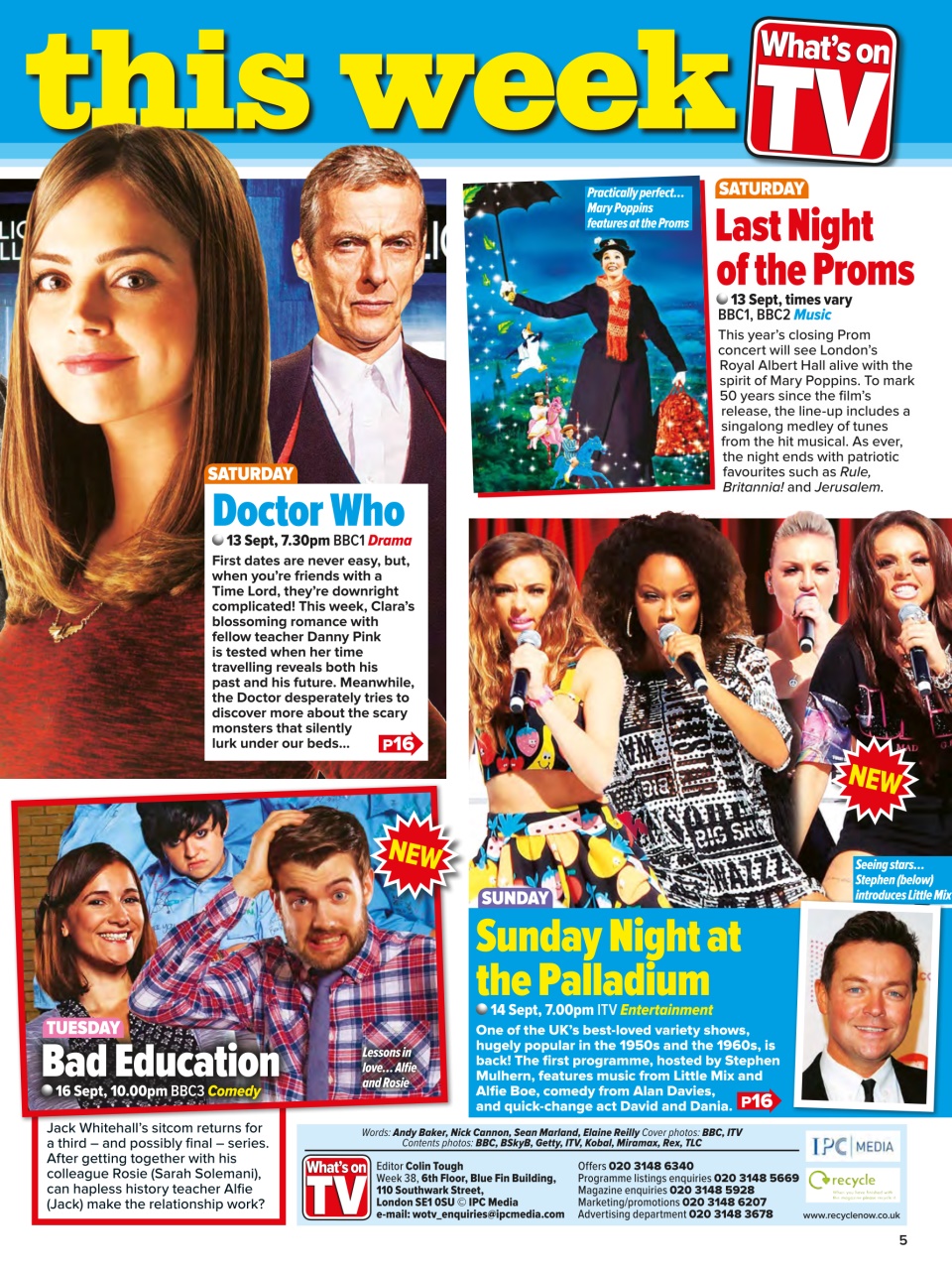 What's on TV Preview Pages