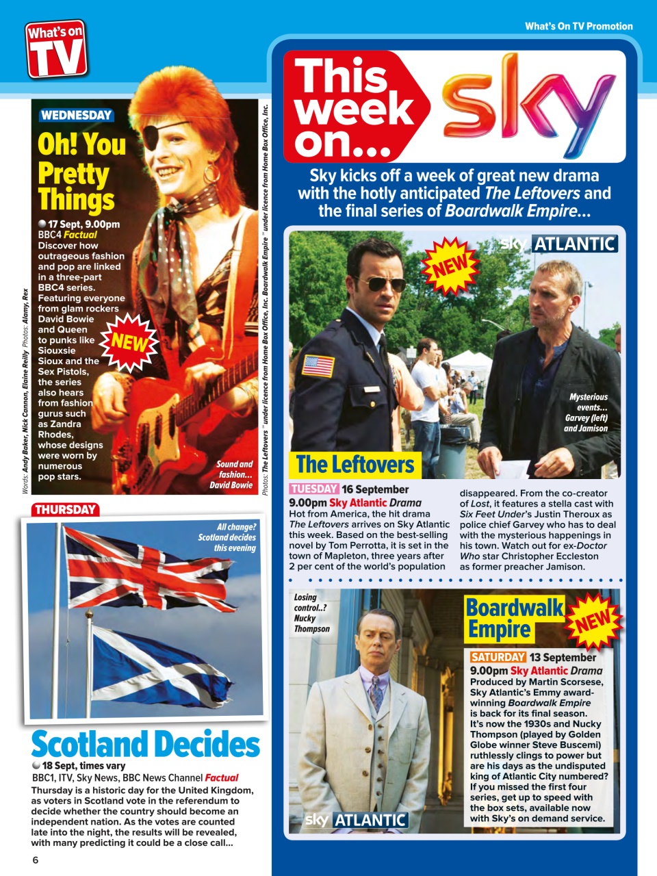 What's on TV Preview Pages