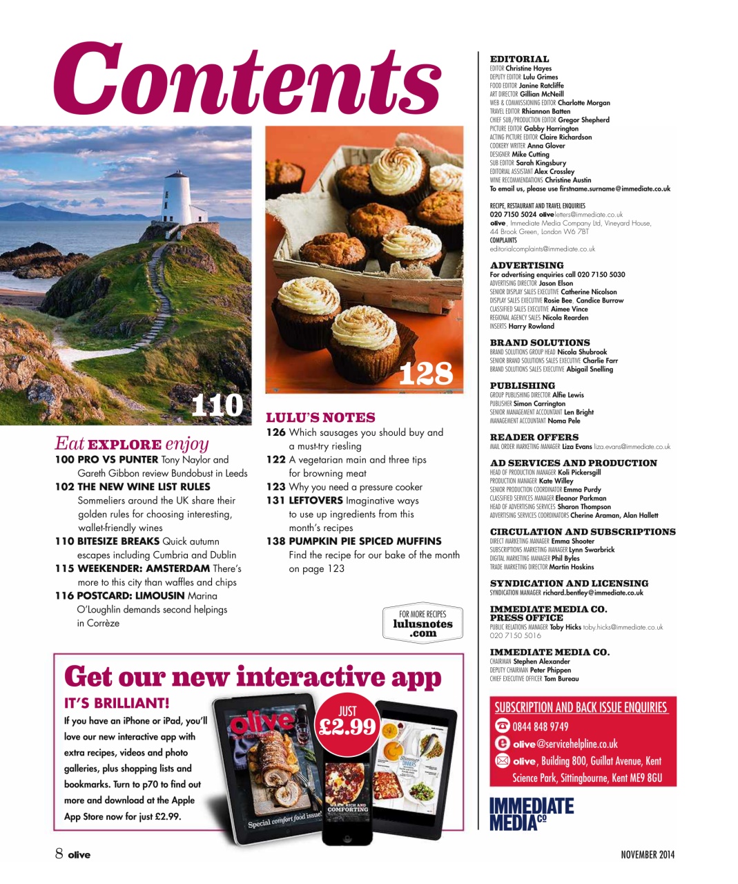 Olive Magazine Preview Pages