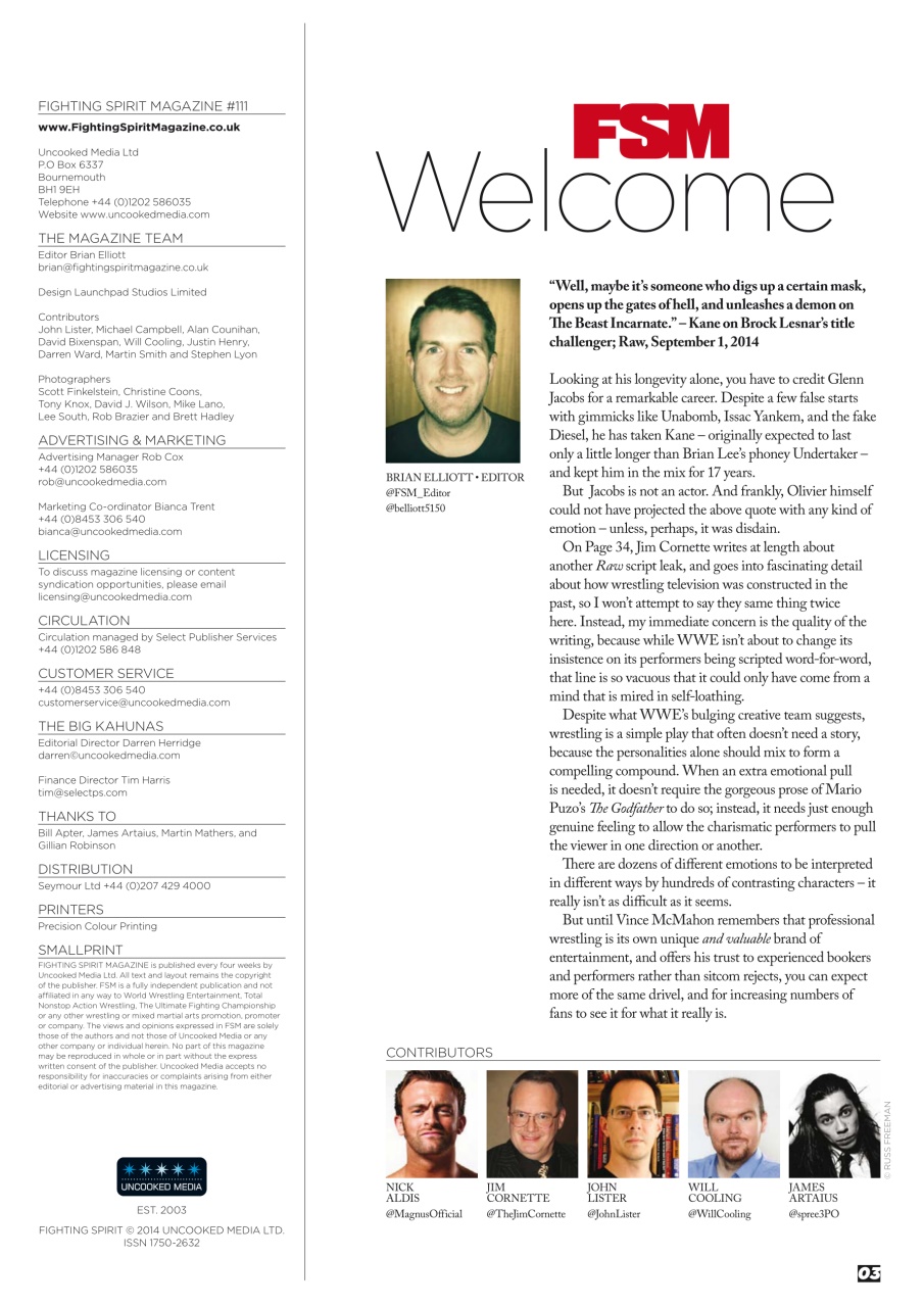 Wrestletalk Magazine Preview Pages