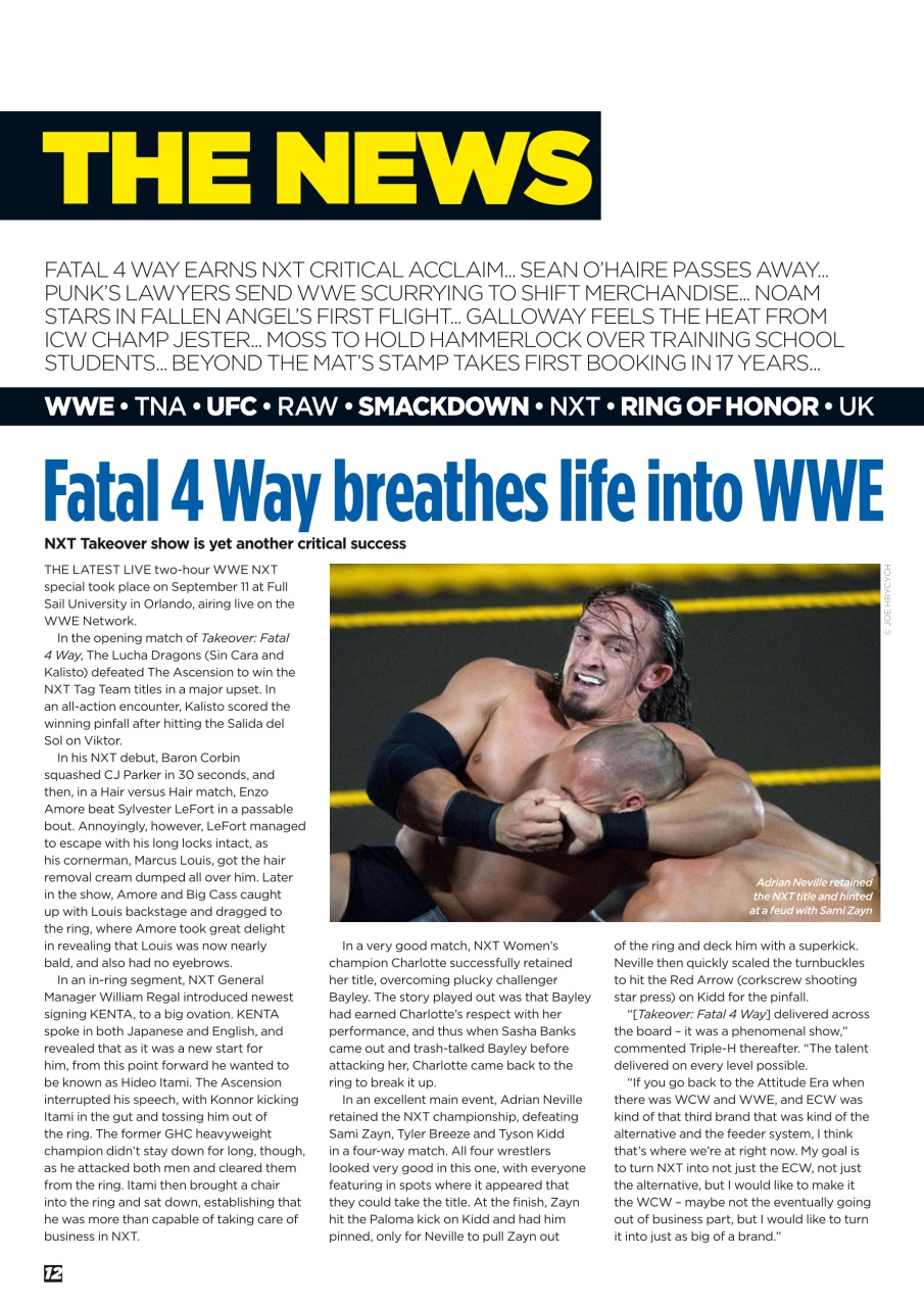 Wrestletalk Magazine Preview Pages