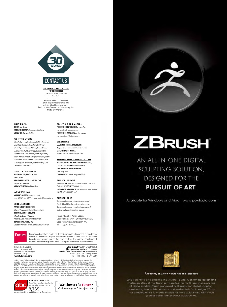 3D World Preview Pages