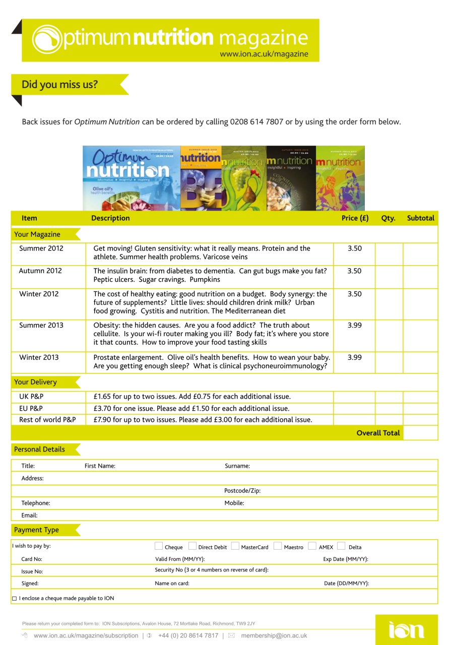 Optimum Nutrition Preview Pages