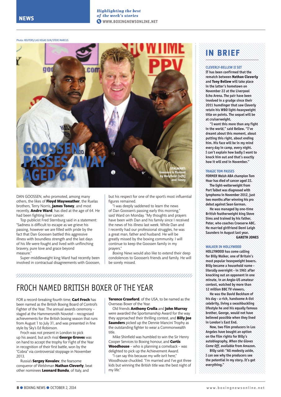 Boxing News Preview Pages