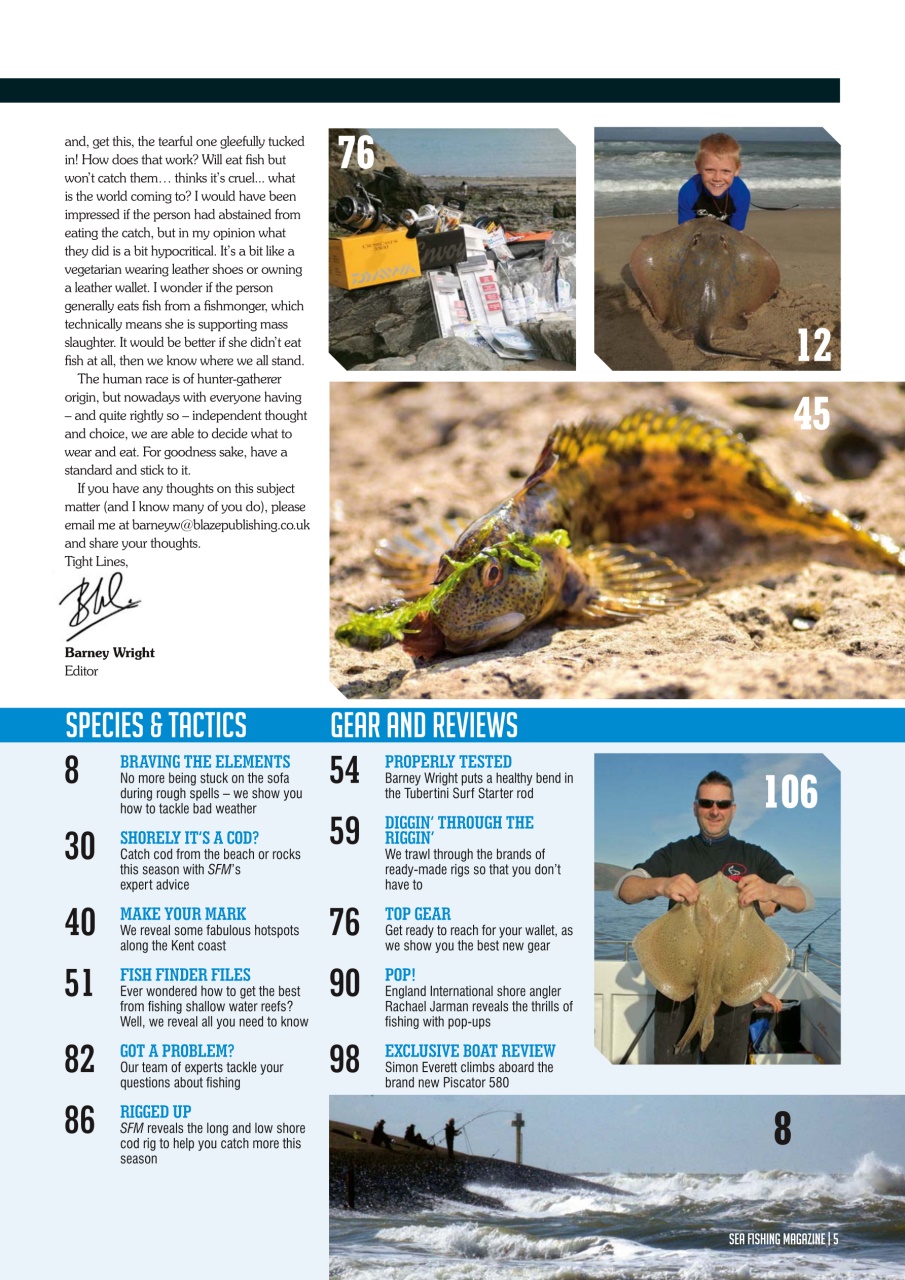 Sea Fishing Magazine Preview Pages
