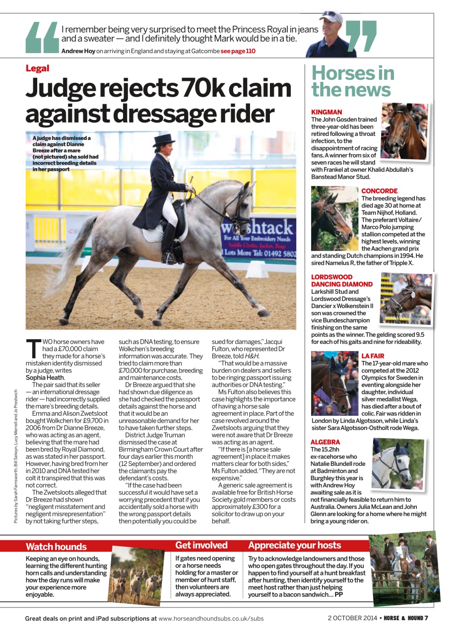 Horse & Hound Preview Pages