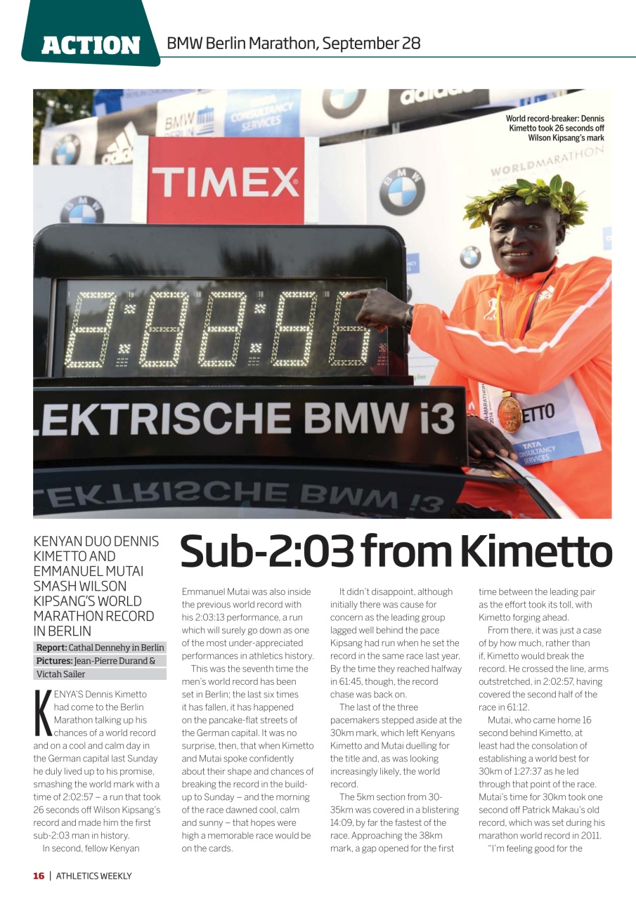 AW – Athletics Weekly Magazine Preview Pages