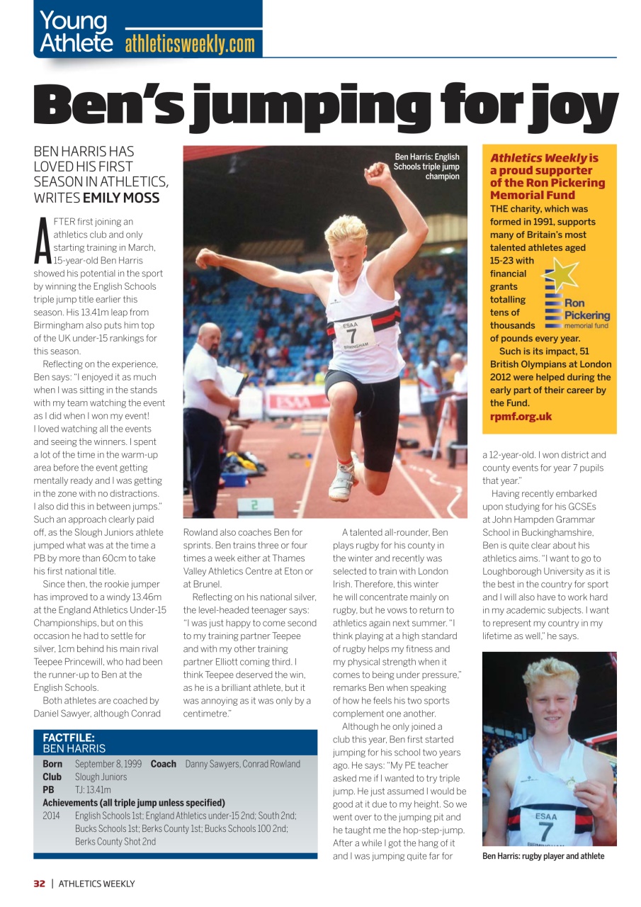AW – Athletics Weekly Magazine Preview Pages