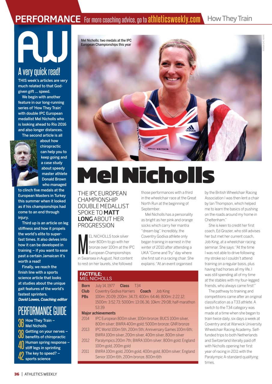 AW – Athletics Weekly Magazine Preview Pages