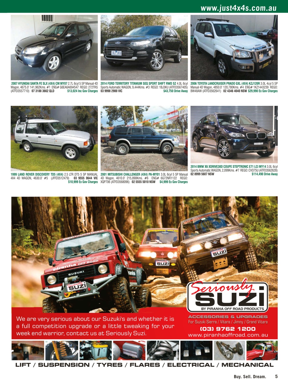 JUST 4X4S Preview Pages