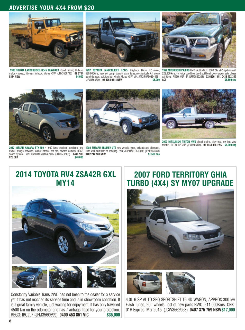 JUST 4X4S Preview Pages