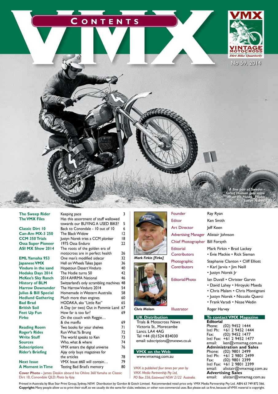 VMX Magazine Preview Pages