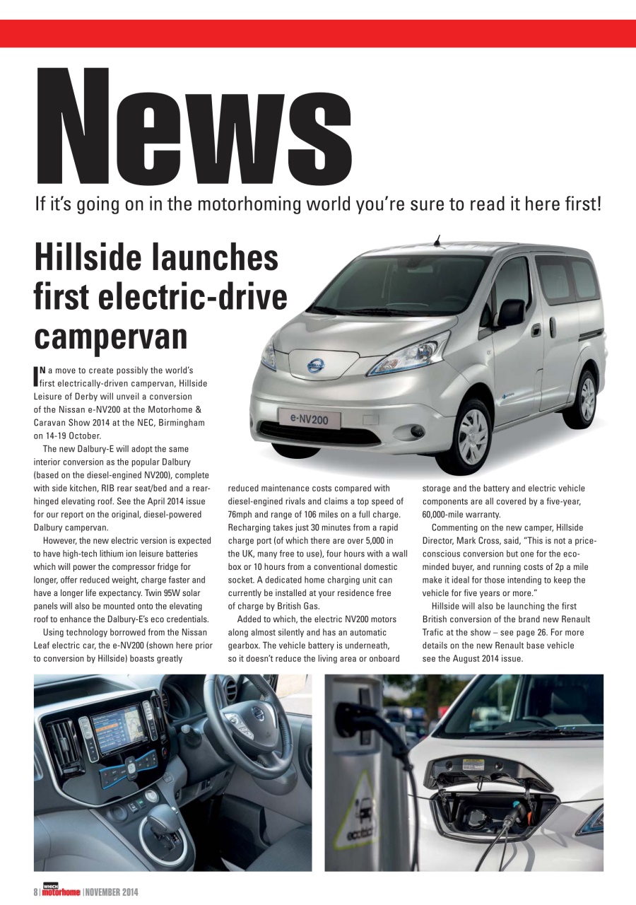 What Motorhome magazine Preview Pages