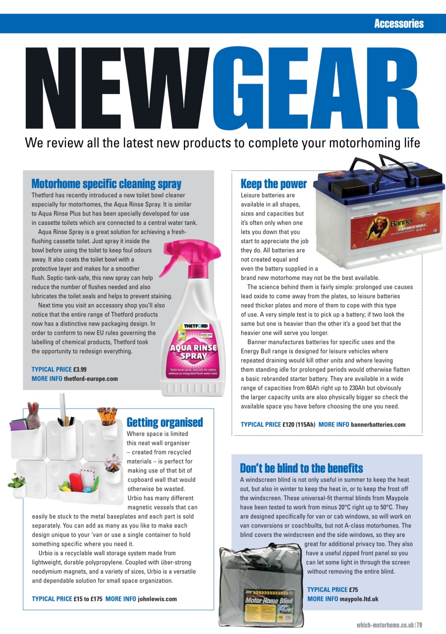 What Motorhome magazine Preview Pages