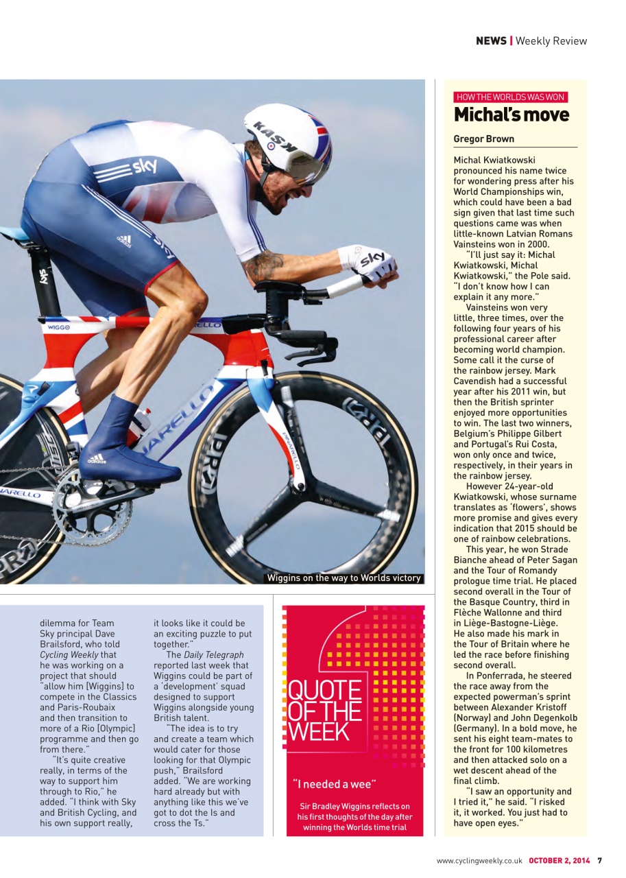 Cycling Weekly Preview Pages