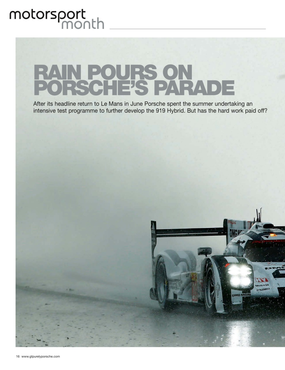 GT Porsche Preview Pages
