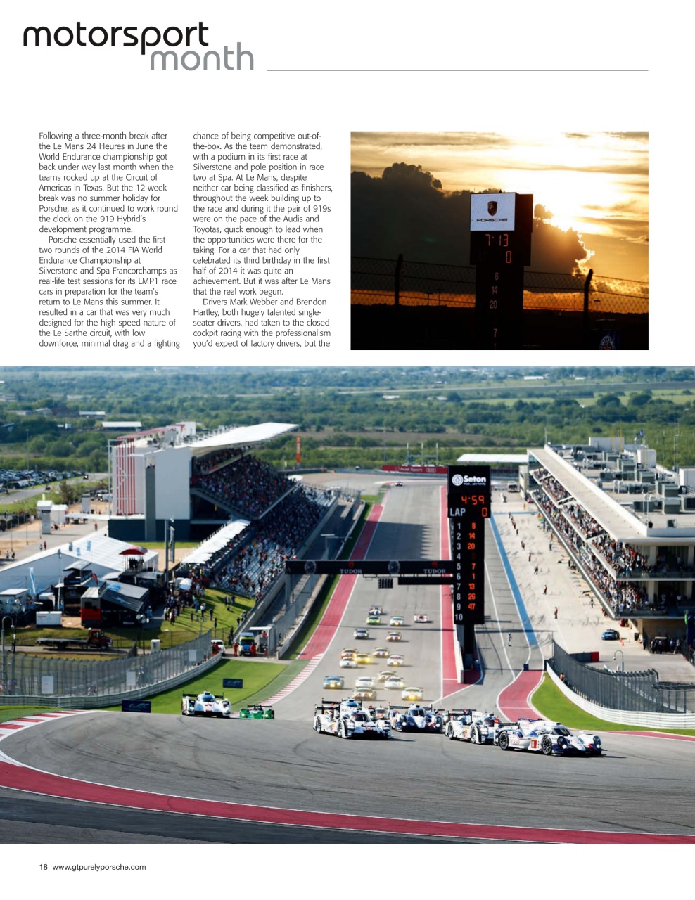 GT Porsche Preview Pages