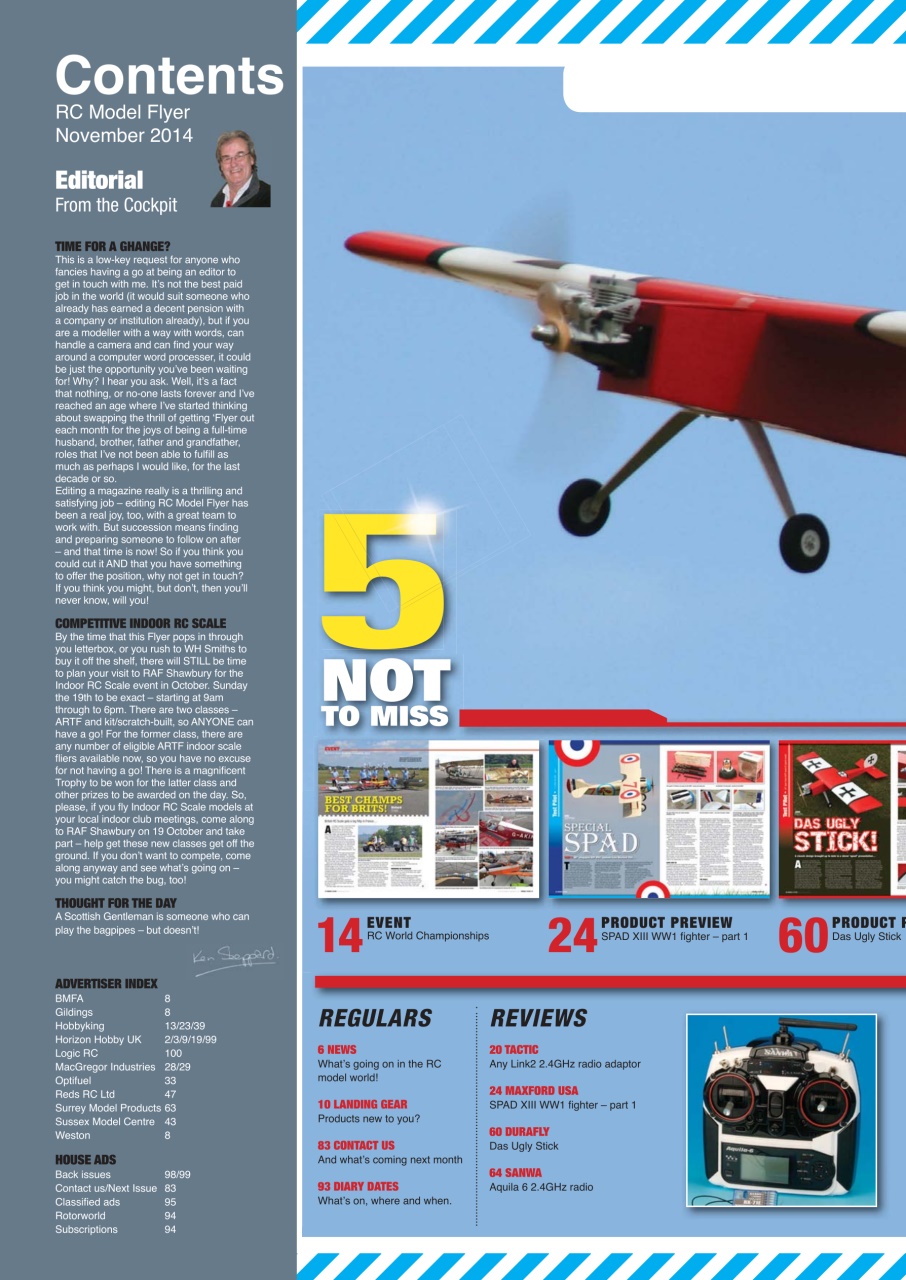 Radio Control Model Flyer Preview Pages