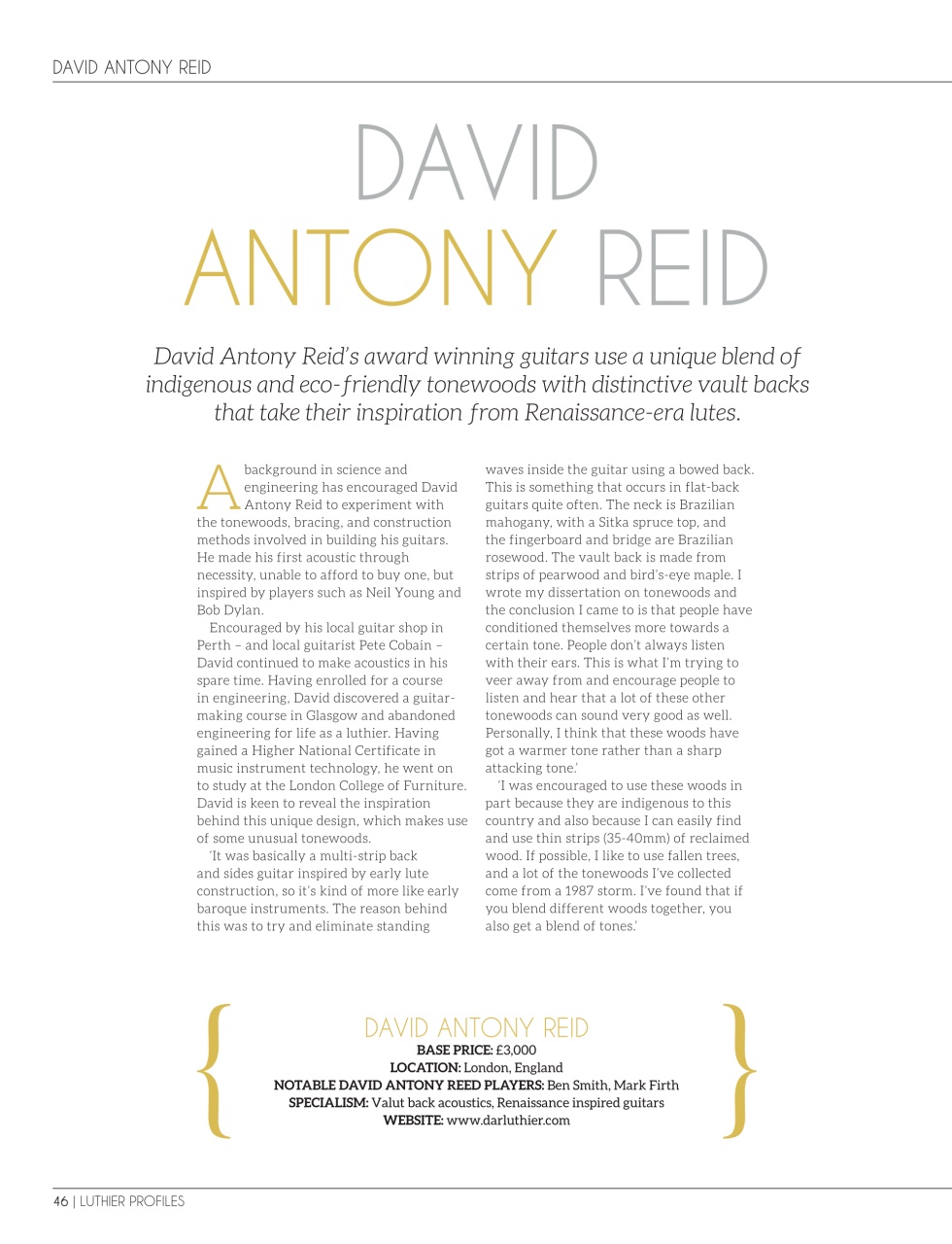 Acoustic Preview Pages