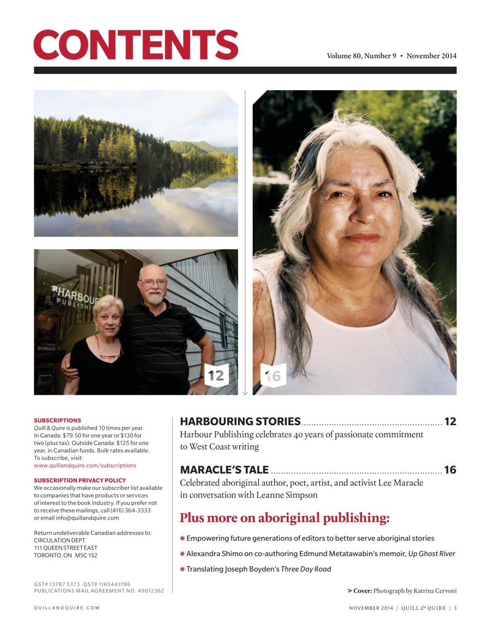 Quill & Quire Preview Pages