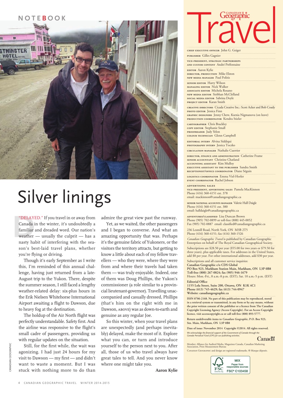 Canadian Geographic Preview Pages