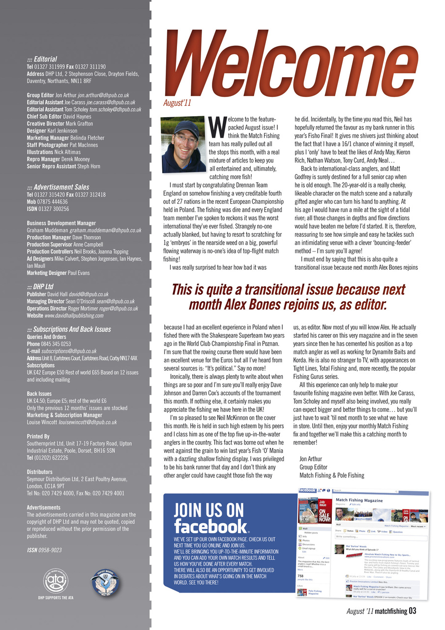 Match Fishing Preview Pages