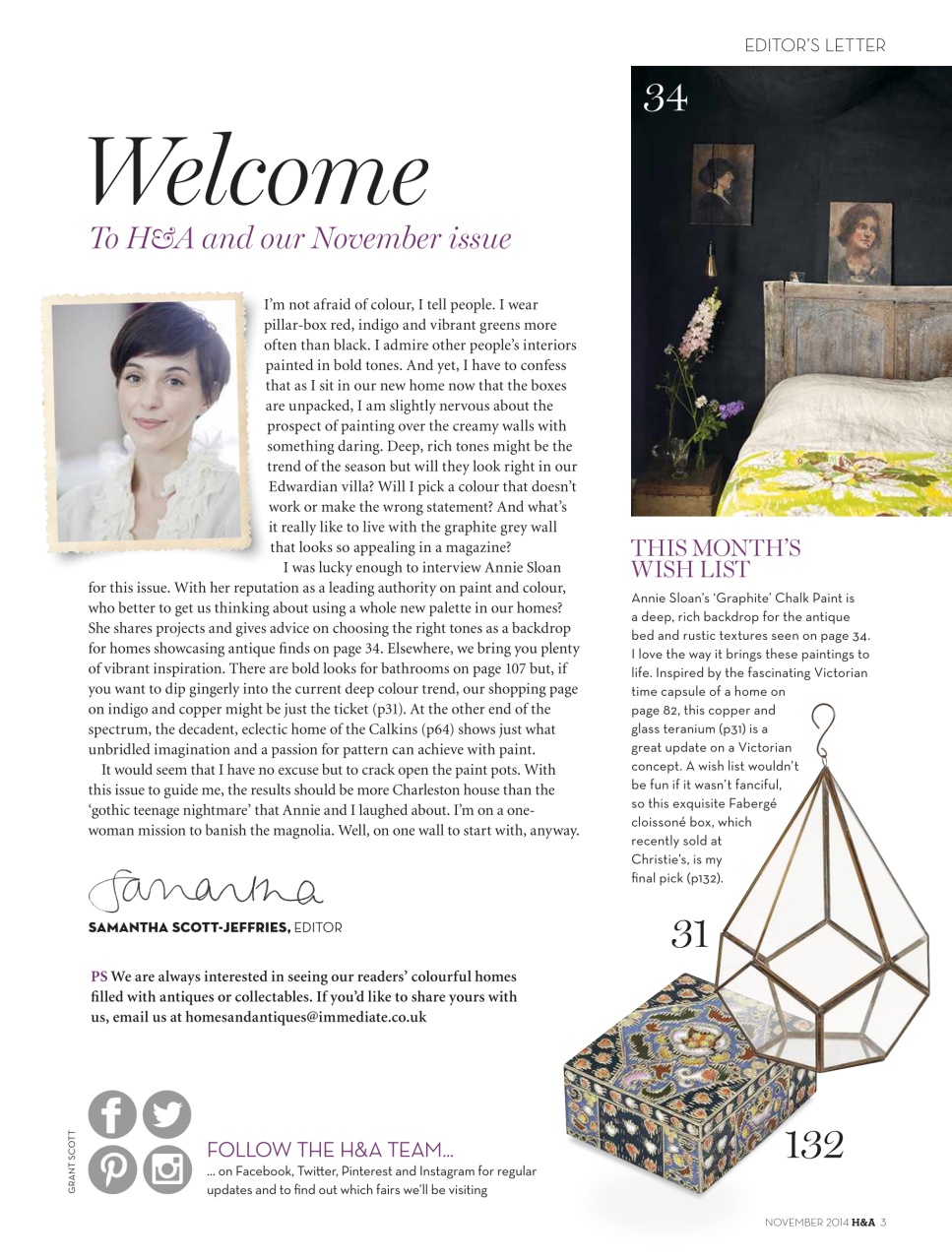 Homes & Antiques Magazine Preview Pages