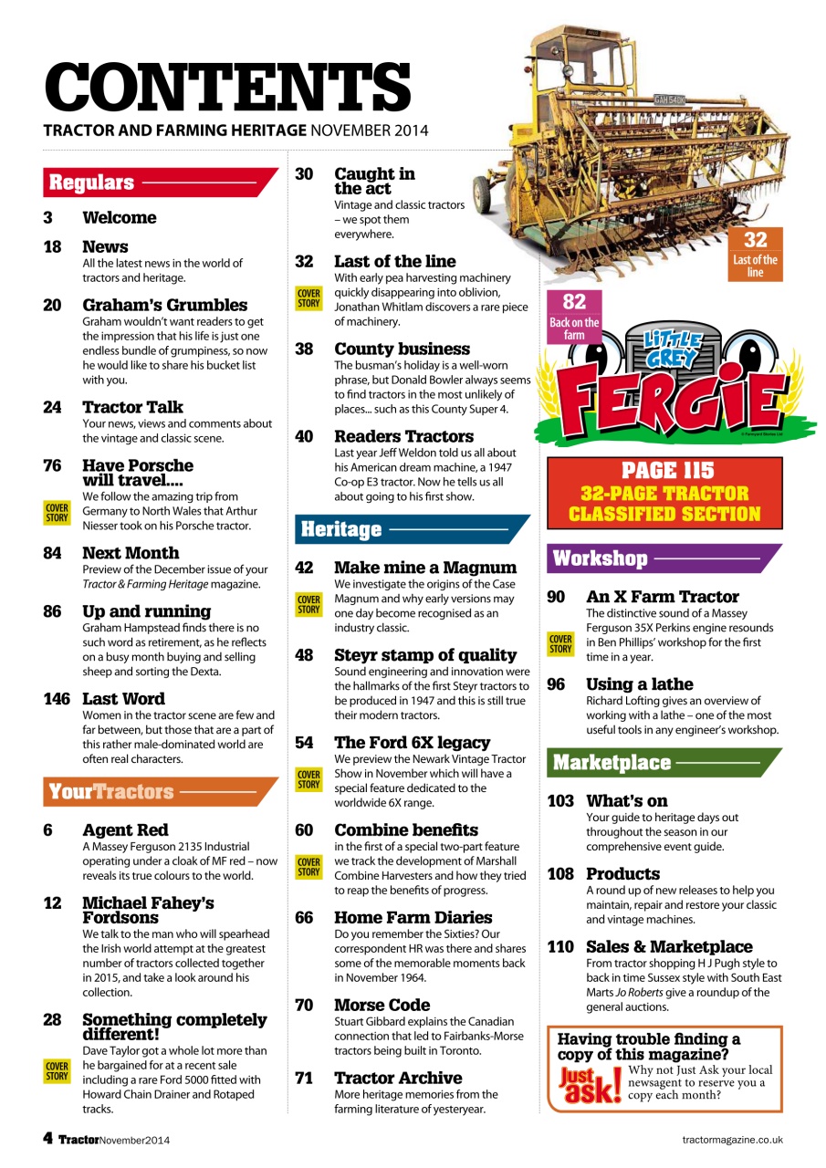 Tractor & Farming Heritage Magazine Preview Pages