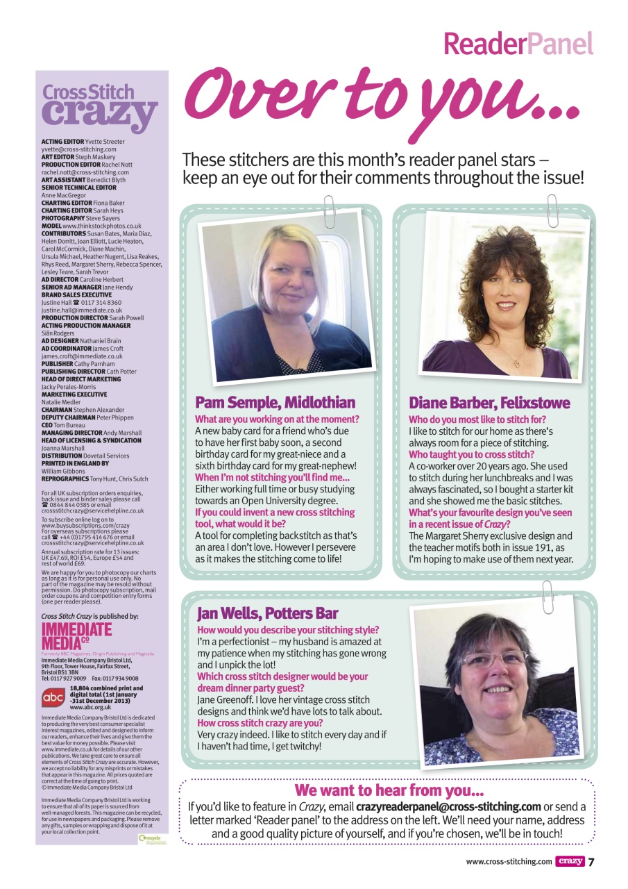 Cross Stitch Crazy Preview Pages