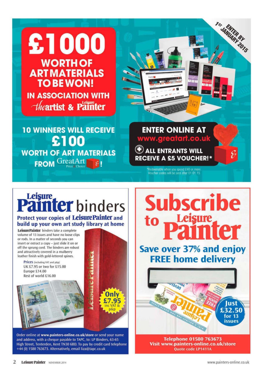 Leisure Painter & The Artist Preview Pages