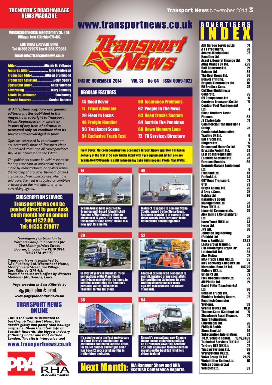 Transport News Preview Pages
