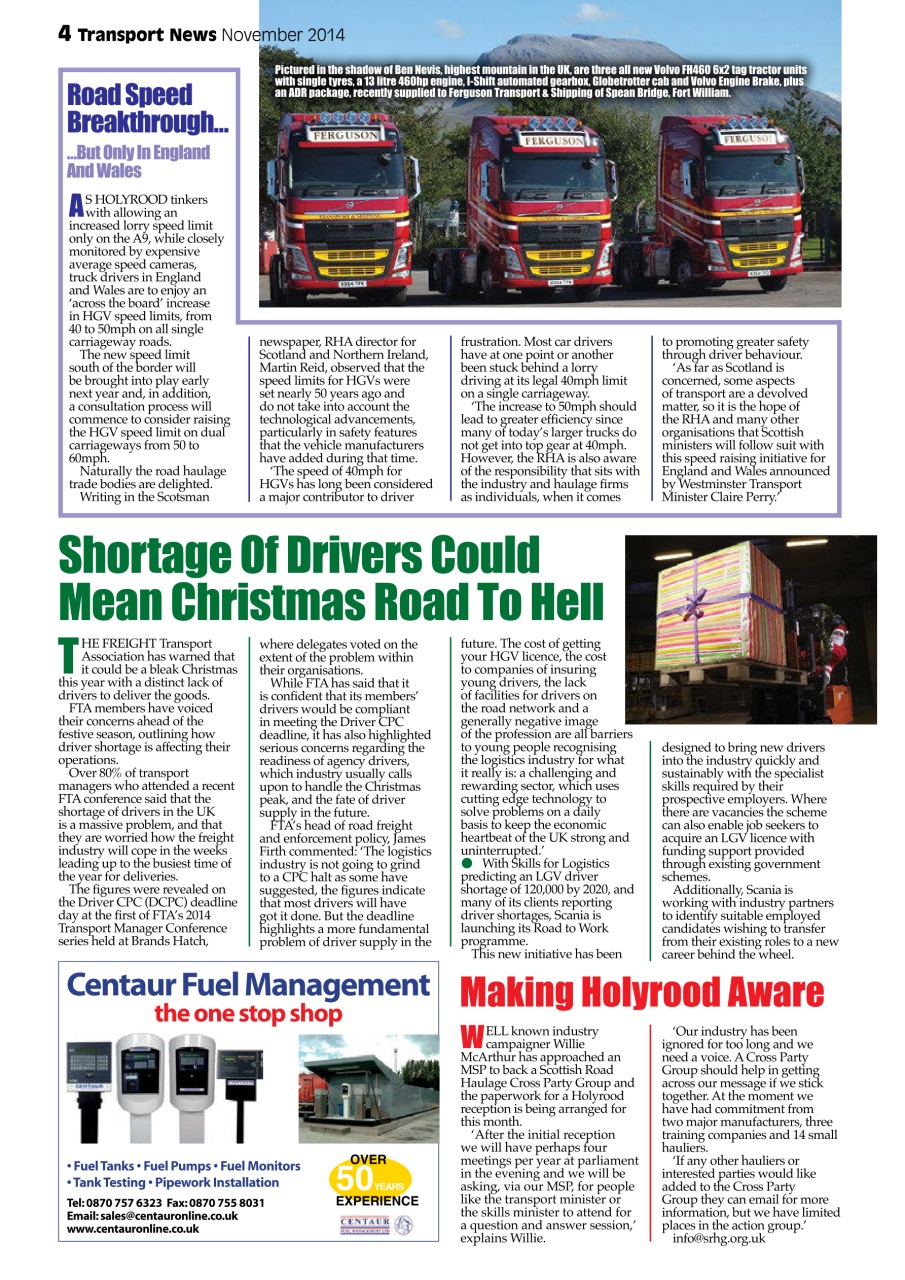 Transport News Preview Pages