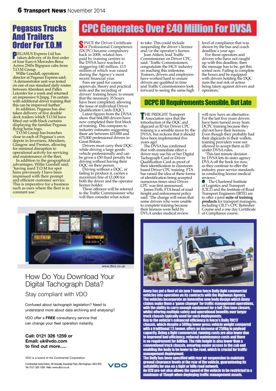 Transport News Preview Pages