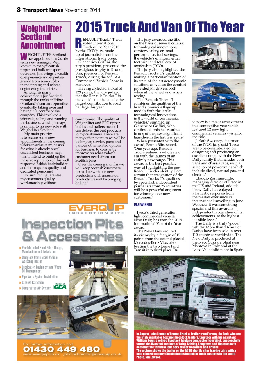 Transport News Preview Pages
