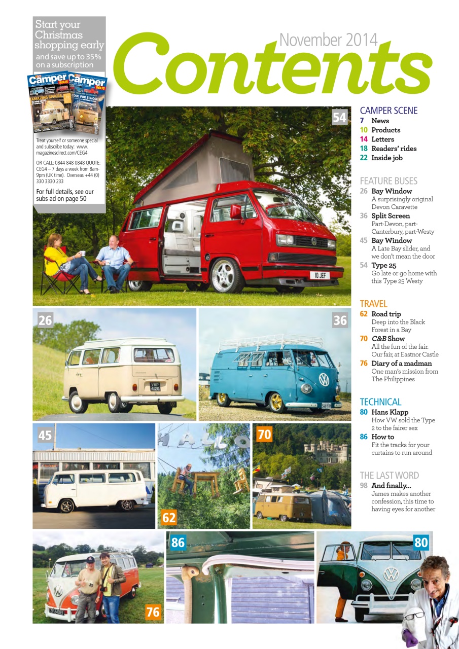 VW Camper Preview Pages