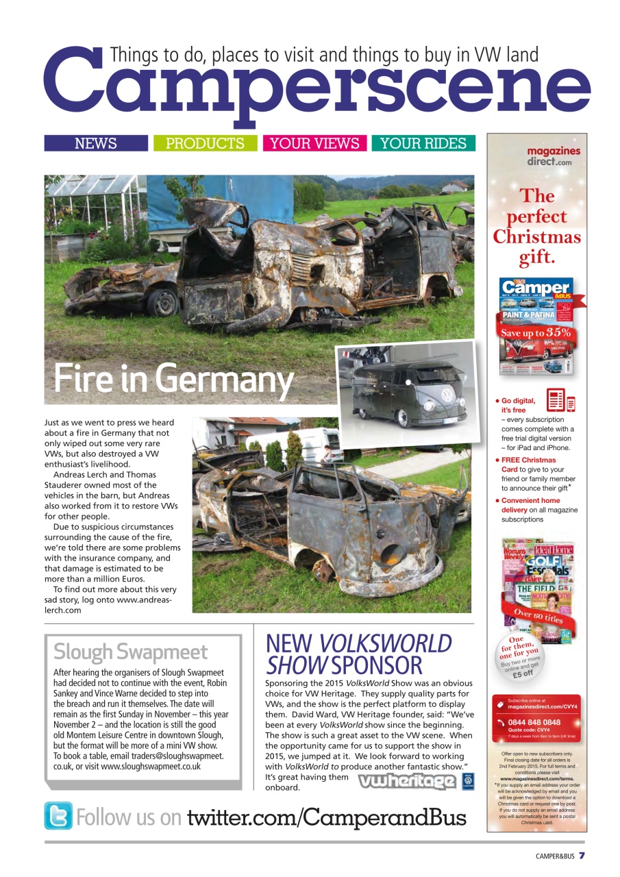 VW Camper Preview Pages