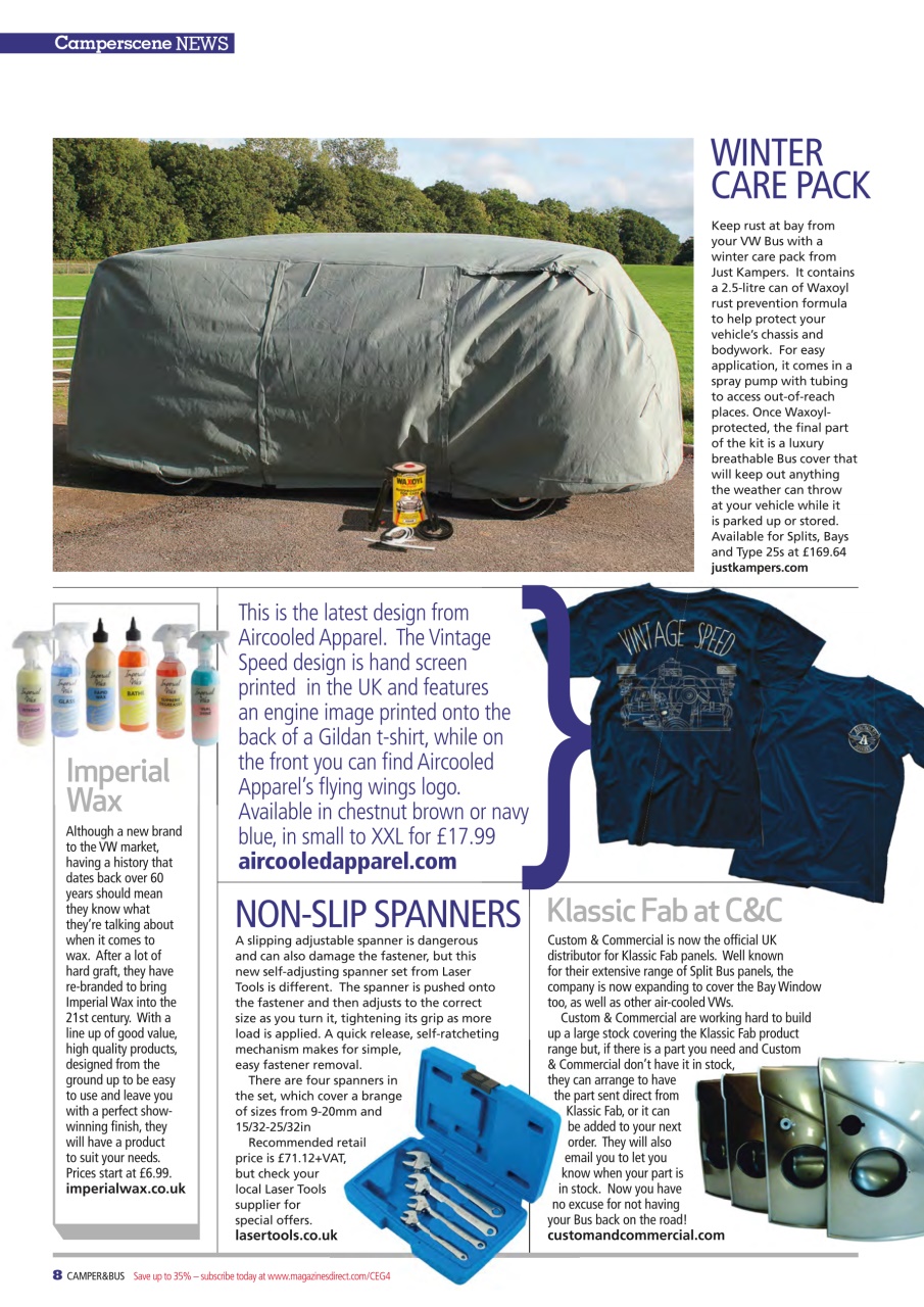 VW Camper Preview Pages