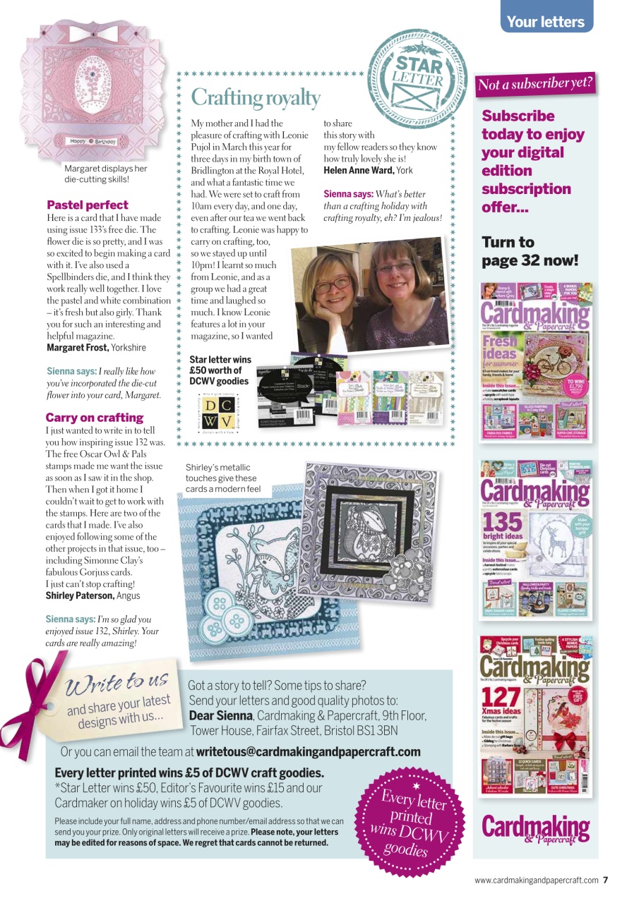 Cardmaking & Papercraft Preview Pages