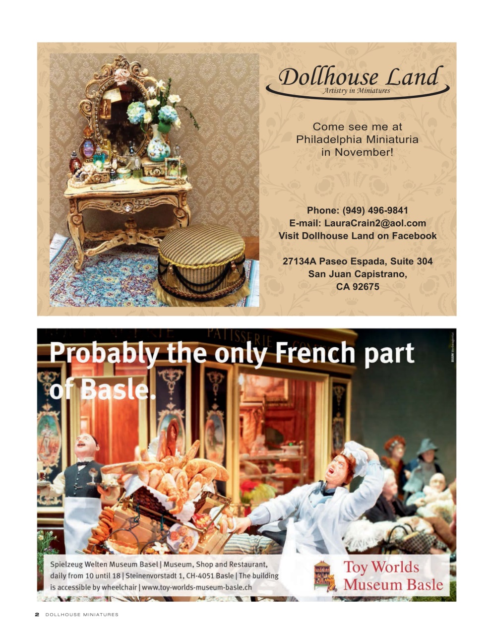 Dollhouse Miniatures Preview Pages