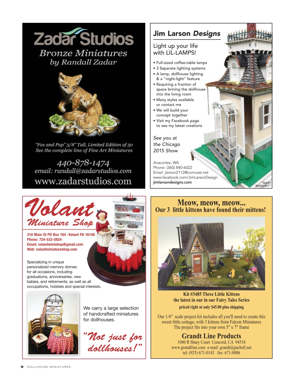 Dollhouse Miniatures Preview Pages