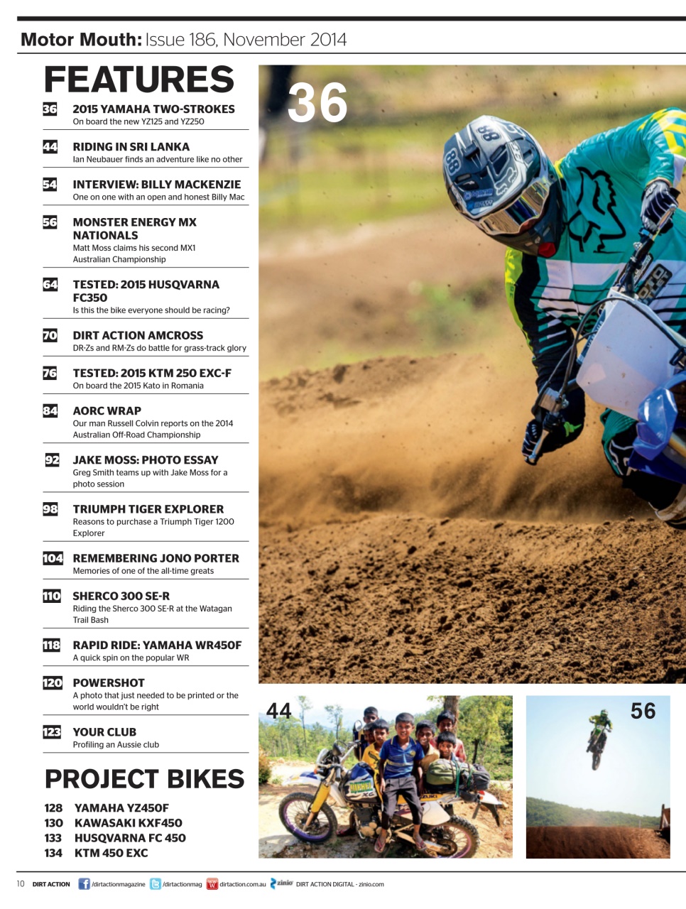 Dirt Action Preview Pages