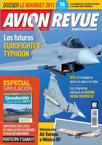Avion Revue Internacional issue Numero 350 Agosto 2011