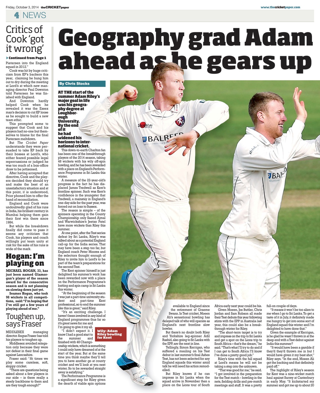 The Cricket Paper Preview Pages