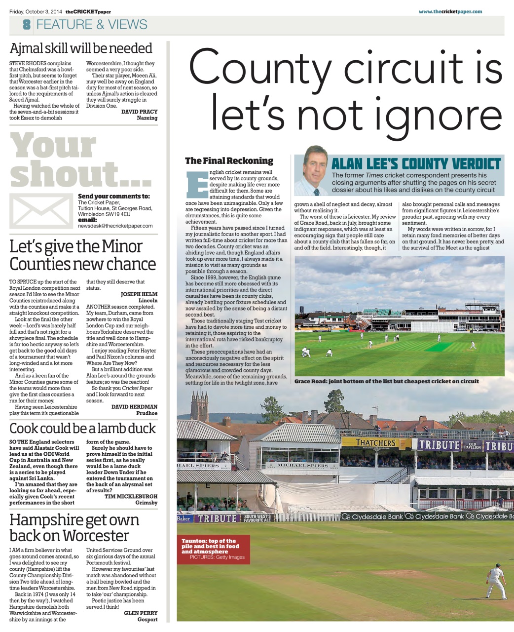The Cricket Paper Preview Pages