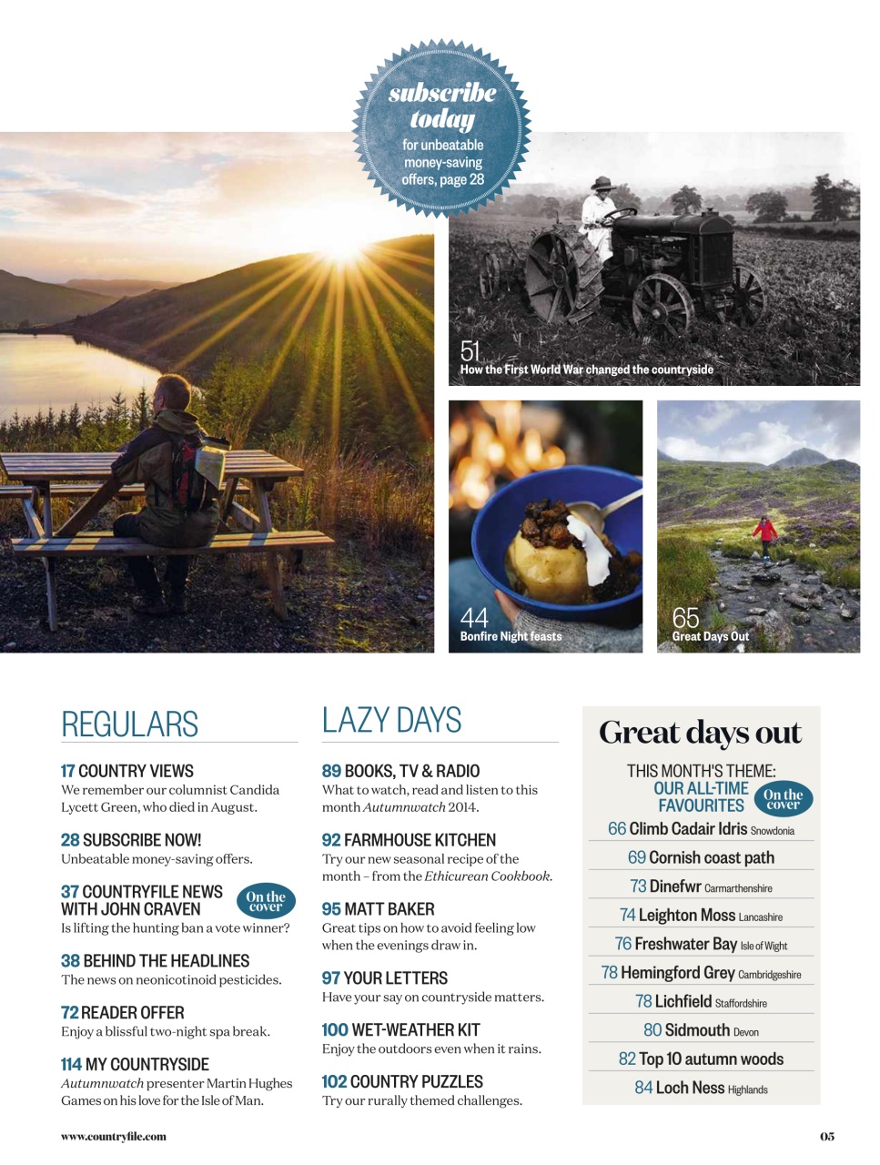 BBC Countryfile Magazine Preview Pages