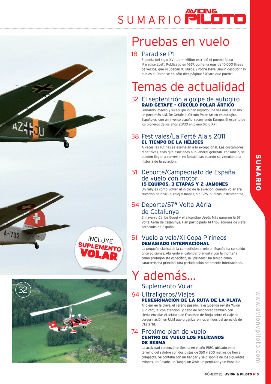 Revista Avion & Piloto Preview Pages
