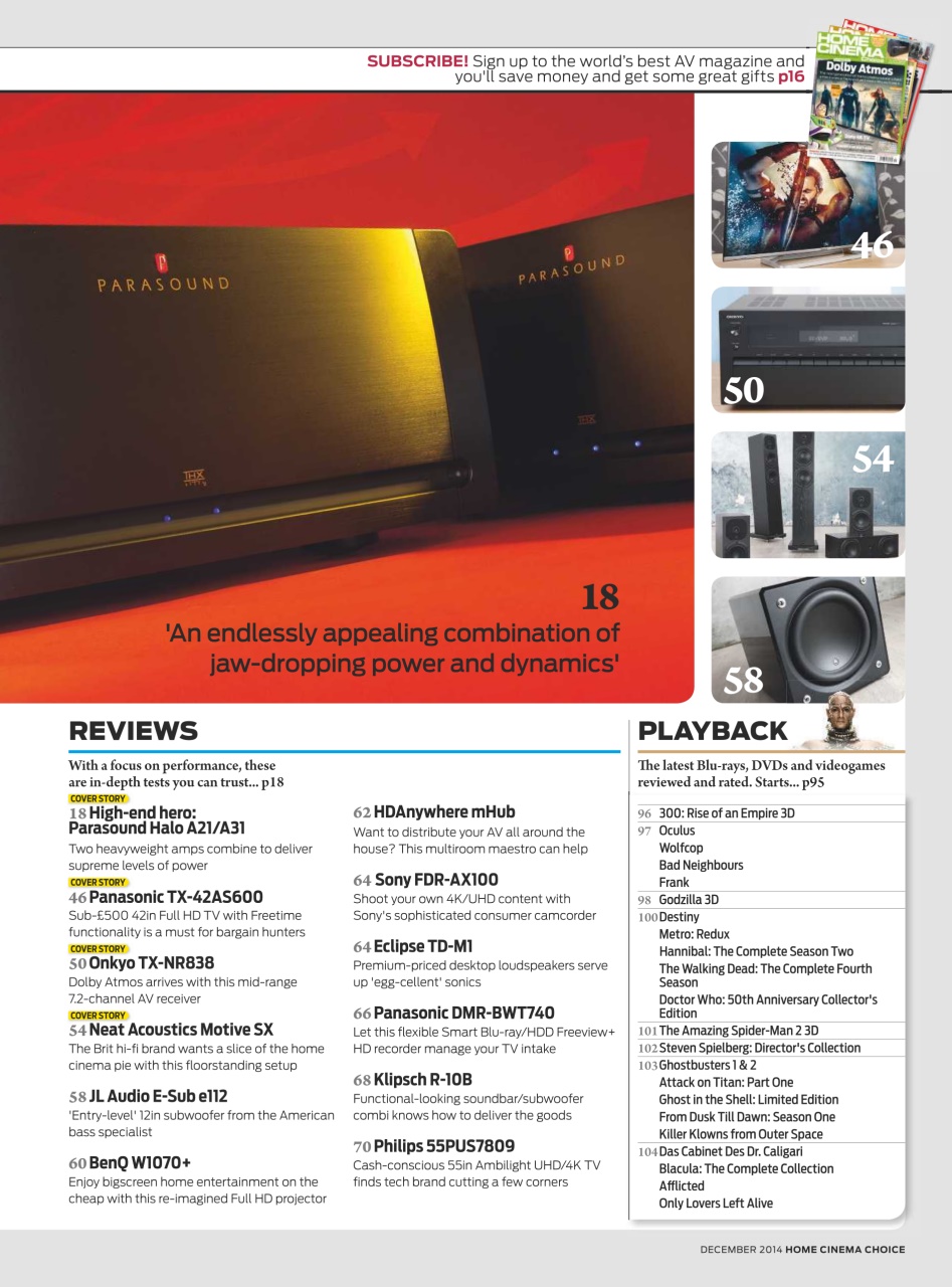 Home Cinema Choice Preview Pages